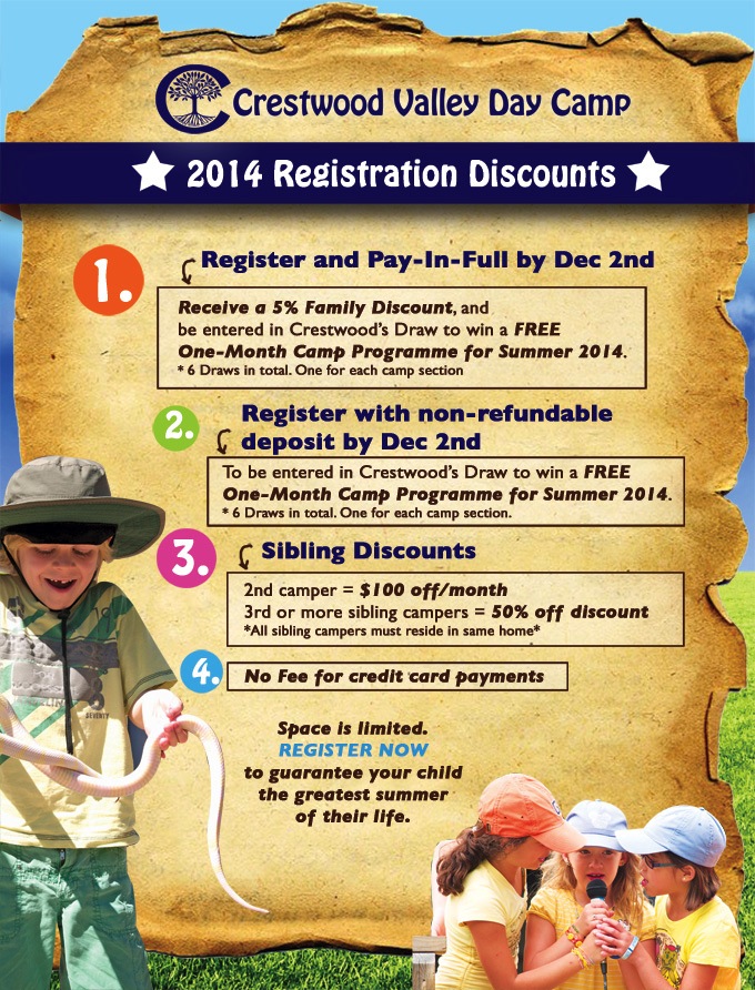 Crestwood Registration Crestwood Vally Day Camp